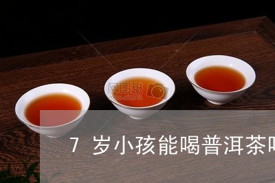 7岁小孩能喝普洱茶吗/2023093098293