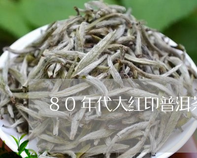 80年代大红印普洱茶/2023092715049