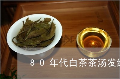 80年代白茶茶汤发红/2023092728172