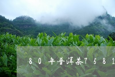 80年普洱茶7581/2023100765068