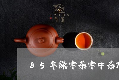 85年绿字茶字中茶7581砖/2023053140714