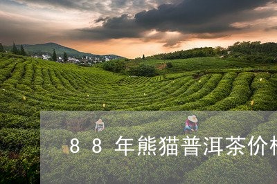 88年熊猫普洱茶价格/2023080369261