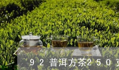 92普洱方茶250克/2023061386360