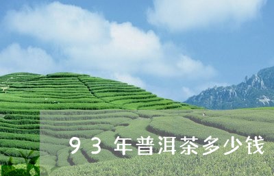 93年普洱茶多少钱/2023071137261