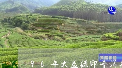 96年大益绿印普洱茶/2023092706938