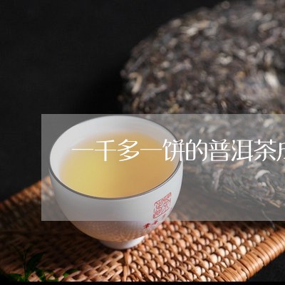 一千多一饼的普洱茶成本多少/2023082872595