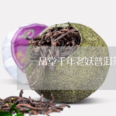 一品堂千年老妖普洱茶/2023092546271