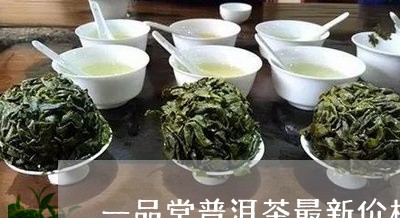 一品堂普洱茶最新价格/2023092692146