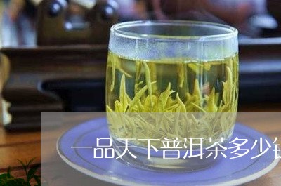 一品天下普洱茶多少钱/2023062848270