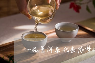 一品普洱茶代表陈梦依/2023072213916