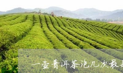 一壶普洱茶泡几次最好/2023072128491