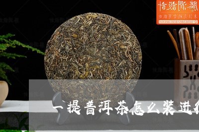 一提普洱茶怎么装进行李箱/2023051164959