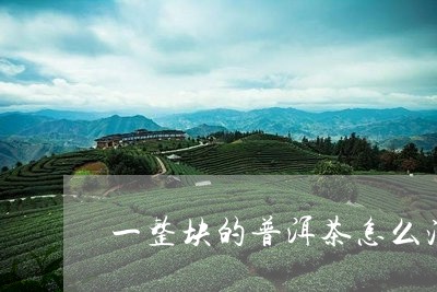 一整块的普洱茶怎么泡/2023062140492