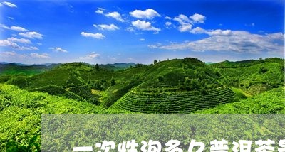 一次性泡多久普洱茶最好/2023102457150