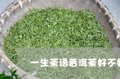 一生茶语普洱茶好不好/2023093090486