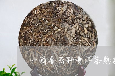 一箱鲁云轩普洱茶熟茶/2023093019473