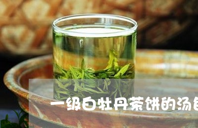 一级白牡丹茶饼的汤色/2023120944827