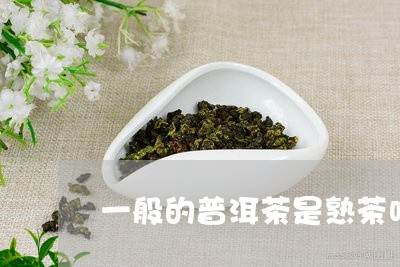 一般的普洱茶是熟茶吗/2023061956371