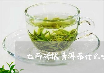 七两碎银普洱茶什么味道普洱茶存放/2023060350696