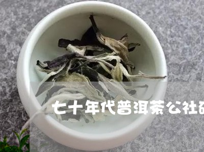 七十年代普洱茶公社砖真假/2023051334961