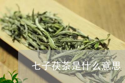 七子茯茶是什么意思/2023042299482