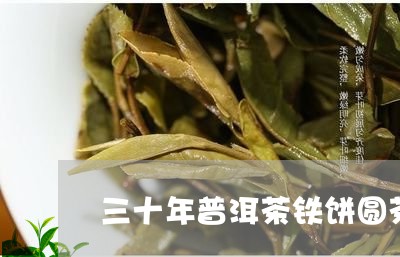 三十年普洱茶铁饼圆茶/2023073131596