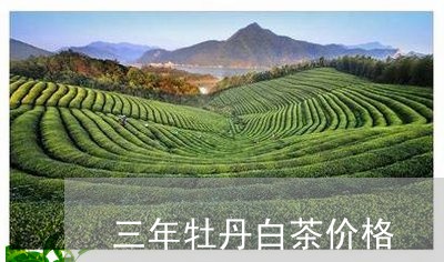 三年牡丹白茶价格/2023061598271