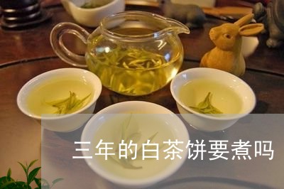 三年的白茶饼要煮吗/2023071409250