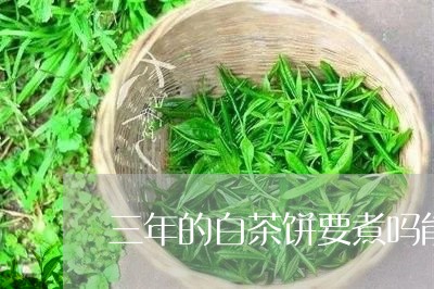 三年的白茶饼要煮吗能喝吗/2023111602159