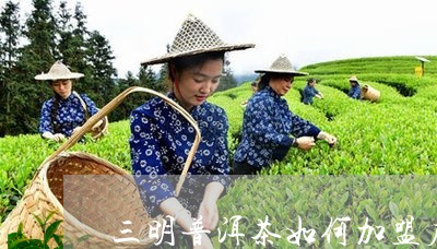 三明普洱茶如何加盟店的/2023082859481