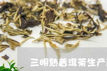 三明熟普洱茶生产厂家地址/2023082827460