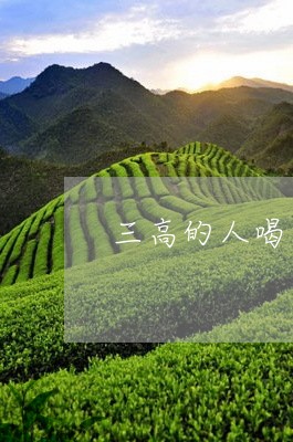 三高的人喝普洱茶好吗/2023072197150