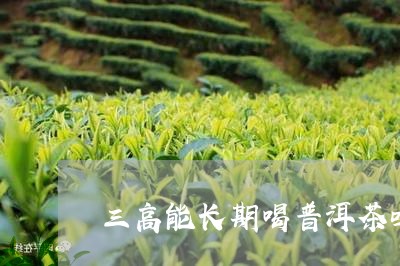 三高能长期喝普洱茶吗/2023061821503