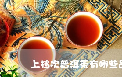 上档次普洱茶有哪些品种/2023050631725