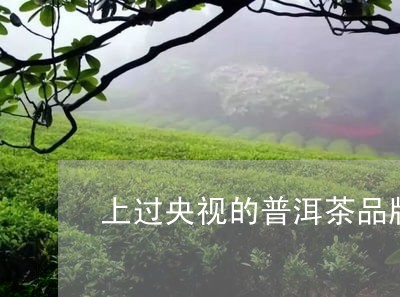 上过央视的普洱茶品牌有哪些/2023052991041