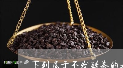 下列属于不发酵茶的是/2023092070502