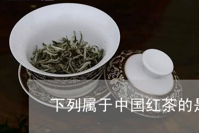 下列属于中国红茶的是/2023060847081