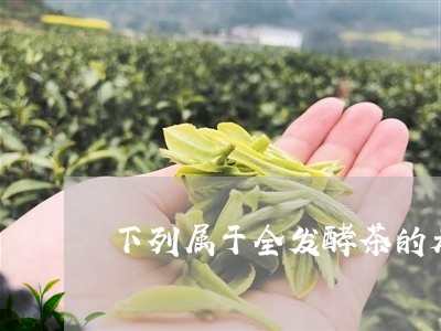 下列属于全发酵茶的是/2023092060382