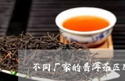 不同厂家的普洱茶区别/2023100883735