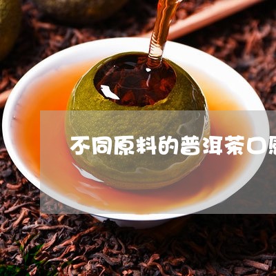 不同原料的普洱茶口感/2023073118272