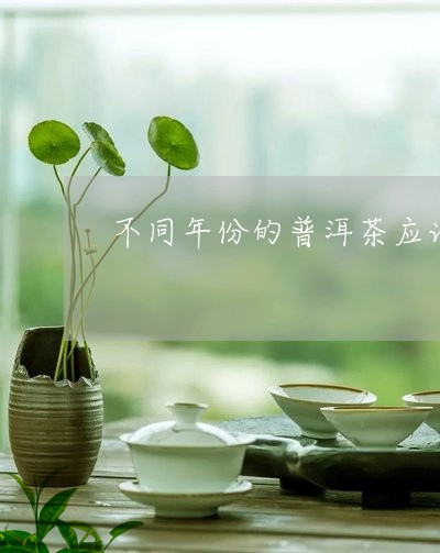 不同年份的普洱茶应该怎样存放/2023110387350