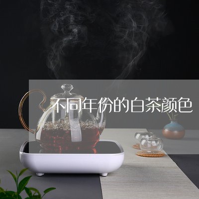 不同年份的白茶颜色/2023121557251