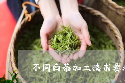 不同白茶加工技术要求/2023092671592