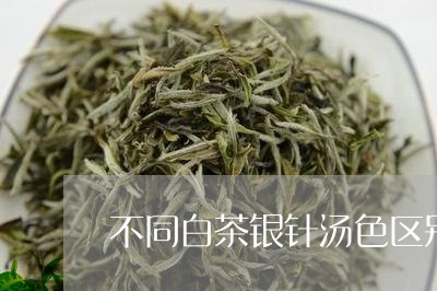 不同白茶银针汤色区别/2023092656258