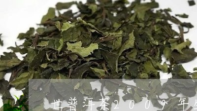 世普洱茶2009年生茶/2023051031614