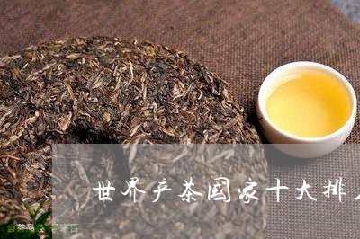 世界产茶国家十大排名/2023060991714