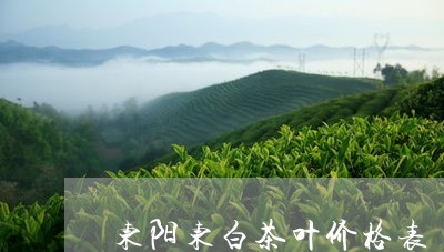 东阳东白茶叶价格表/2023081285240