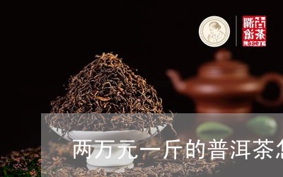 两万元一斤的普洱茶怎么样/2023112406262