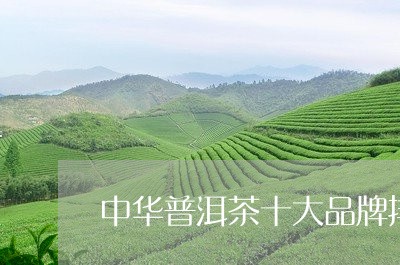 中华普洱茶十大品牌排行榜/2023112587160