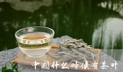 中国什么时候有茶叶/2023042507361